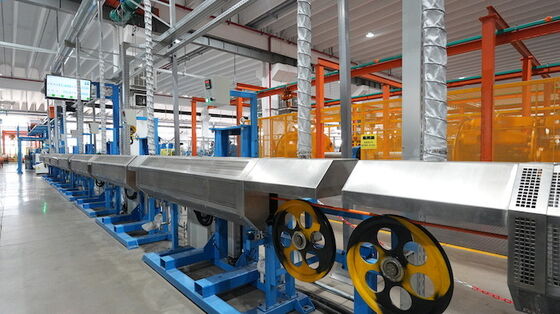 buy Φ5-Φ15mm Inlet 80m/min Line Speed 280kg/h Extrusion Volume Silicone Wire Extrusion Line for High-Temperature Cables online manufacture