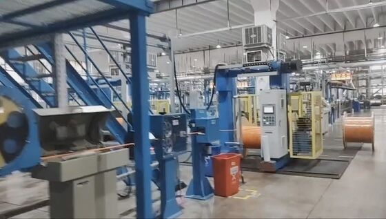 buy PVC TPE TPU XLPE Tandem Extruder Extrusion Production Line with φ80mm φ90mm φ120mm Main Machine Specifications online manufacture