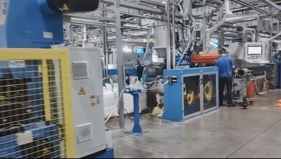 Acquistare 80m/min Linea di estrusione di fili e cavi per PVC TPE TPU XLPO con diametro esterno finito φ2.5mm-φ25mm online manufacture