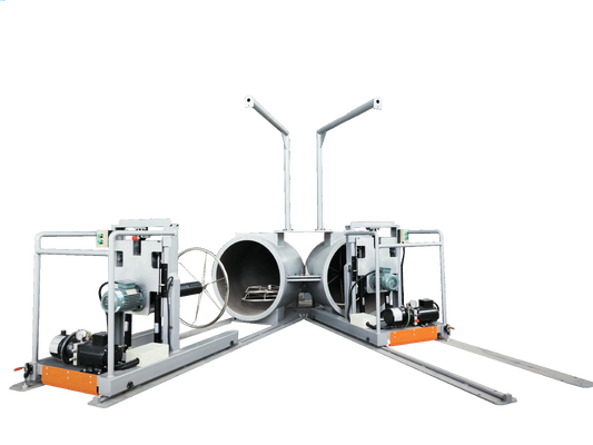 Comprar Máquina de barril de pago de doble estación fundida para producción de extrusión continua con cambio automático de carrete online manufacture