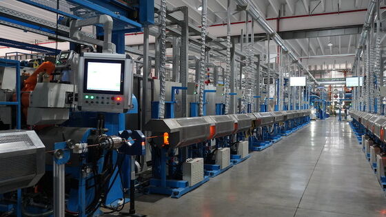 80m/min Silicone Rubber Wire Extrusion Line with 100kg/h Extrusion Volume for High-Temperature Cables