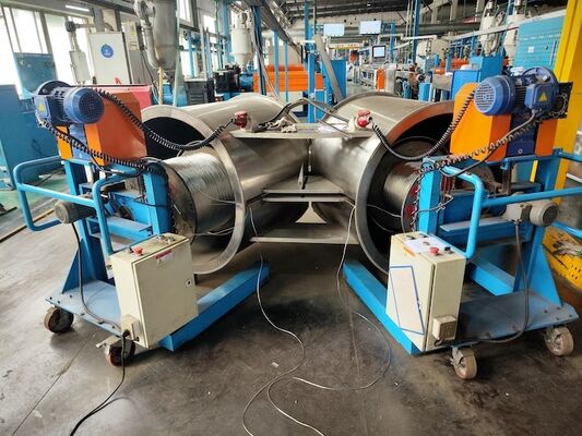 1500m/Min High Speed Flyer Wire Payoff Machine with 500-630mm Reel Width and Dual-Conical Barrel Design