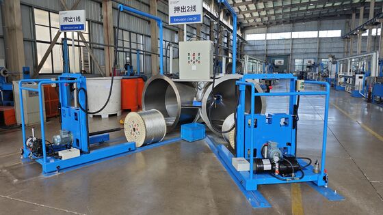Double-Station Stainless Steel Pay Off Machine met 1200 m/min snelheid voor continue draadproductie