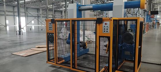 Gantry Type Tension Pay-off Machine with Stable Tension-Controlled Unwinding and Magnetic Powder Brake for Wire Extrusion